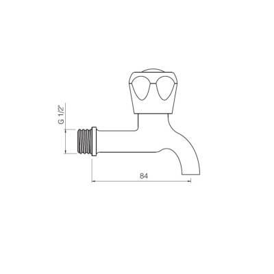 Bocchi Kısa Musluk Krom 6170 0021 - BOCCHI (1)