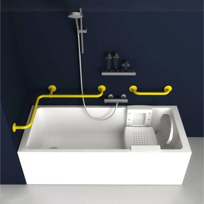 Bocchi Küvet Oturağı Arkalıklı Beyaz PR-BSB-PP-BX - BOCCHI