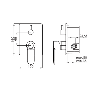 Bocchi Lago Ankastre Banyo Bataryası - BOCCHI (1)
