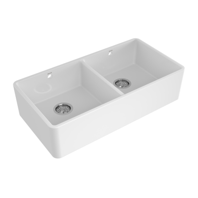 Bocchi Lavello 90 cm Mutfak Eviyesi Parlak Beyaz - BOCCHI