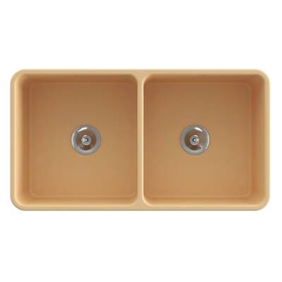 Bocchi Lavello Dekorlu Çift Gözlü Mutfak Eviyesi 85 Cm Mat Kaşmir 1094-011-0120 - BOCCHI (1)