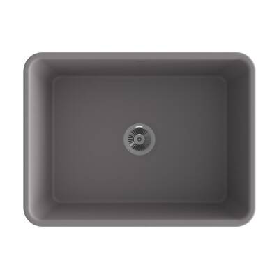 Bocchi Lavello Dekorlu Mutfak Eviyesi 60 Cm Mat Gri 1099-006-0120 - BOCCHI (2)