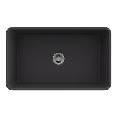 Bocchi Lavello Desenli Seramik Eviye 76 Cm Mat Antrasit 1336-020-0120 - BOCCHI (1)