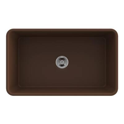 Bocchi Lavello Desenli Seramik Eviye 76 Cm Mat Kahverengi 1336-025-0120 - BOCCHI (1)