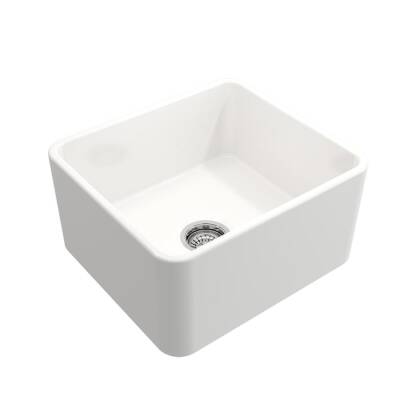 Bocchi Lavello Mutfak Eviyesi 50 cm Parlak Beyaz 1136-001-0120-03 - BOCCHI