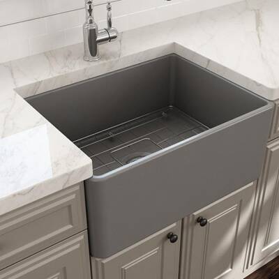 Bocchi Lavello Mutfak Eviyesi 60 cm Mat Gri 1137-006-0120-03 - BOCCHI (1)