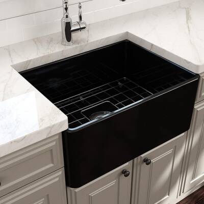 Bocchi Lavello Mutfak Eviyesi 60 cm Parlak Siyah 1137-005-0120-03 - BOCCHI (1)