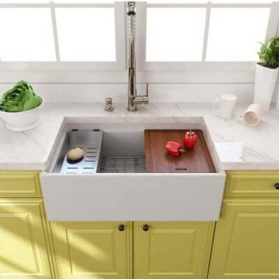 Bocchi Lavello Mutfak Eviyesi 76 cm Parlak Beyaz 1138-001-0120-03 - BOCCHI (2)