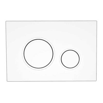 Bocchi Magre Düz Yuvarlak Gömme Rezervuar Kumanda Paneli Beyaz 8200-0042 - BOCCHI