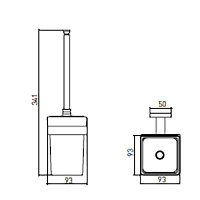 Bocchi Matera Tuvalet Fırçalık, Siyah - BOCCHI (1)