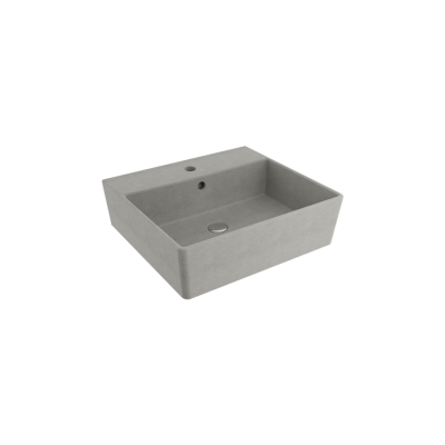 Bocchi Milano 50 cm Çanak Lavabo Batarya Delikli Mat Beton - BOCCHI