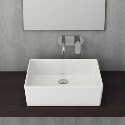 Bocchi Milano Çanak Lavabo 50 cm Mat Beyaz 1215-002-0125 - BOCCHI (1)