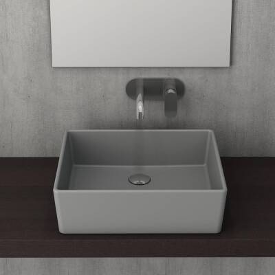 Bocchi Milano Çanak Lavabo 50 cm Mat Gri 1215-006-0125 - BOCCHI (1)