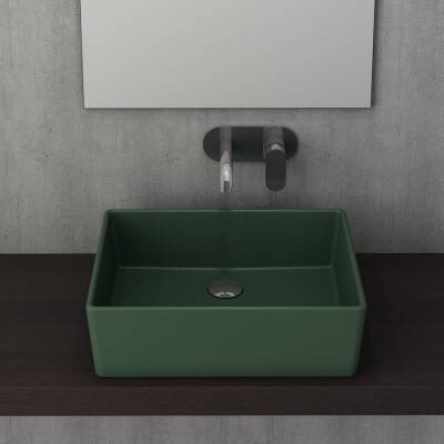 Bocchi Milano Çanak Lavabo 50 cm Mat Yeşil 1215-027-0125 - BOCCHI (1)