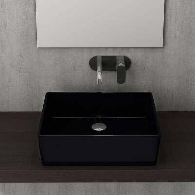 Bocchi Milano Çanak Lavabo 50 cm Parlak Siyah 1215-005-0125 - BOCCHI (1)
