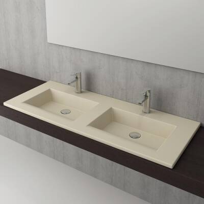Bocchi Milano Çift Gözlü Lavabo 120 cm Mat Yasemin 1111-007-0126 - BOCCHI (1)