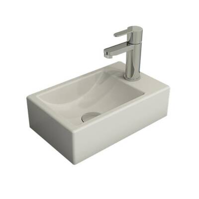 Bocchi Milano Dar Sağ Lavabo 37 Cm Mat Beyaz 1419-002-0126 - BOCCHI
