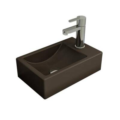 Bocchi Milano Dar Sağ Lavabo 37 Cm Mat Kahve 1419-025-0126 - BOCCHI
