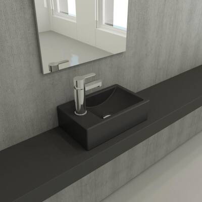 Bocchi Milano Dar Sol Lavabo 37 Cm Mat Antrasit 1418-020-0126 - BOCCHI (1)