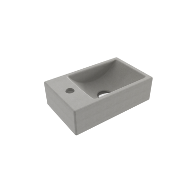 Bocchi Milano Dar Sol Lavabo 37 cm Mat Beton - BOCCHI