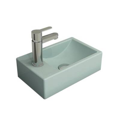 Bocchi Milano Dar Sol Lavabo 37 Cm Mat Buz Mavi 1418-029-0126 - BOCCHI