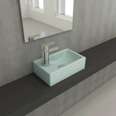 Bocchi Milano Dar Sol Lavabo 37 Cm Mat Buz Mavi 1418-029-0126 - BOCCHI (1)