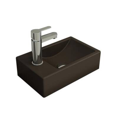 Bocchi Milano Dar Sol Lavabo 37 Cm Mat Kahverengi 1418-025-0126 - BOCCHI