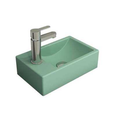 Bocchi Milano Dar Sol Lavabo 37 Cm Mat Mint Yeşil 1418-033-0126 - BOCCHI