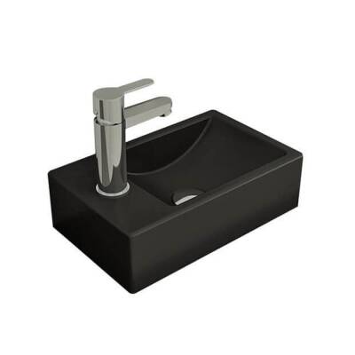 Bocchi Milano Dar Sol Lavabo 37 Cm Mat Siyah 1418-004-0126 - BOCCHI