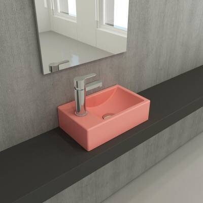 Bocchi Milano Dar Sol Lavabo 37 Cm Mat Somon 1418-032-0126 - BOCCHI (1)