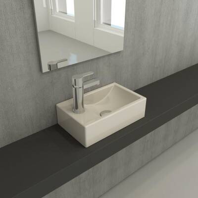 Bocchi Milano Dar Sol Lavabo 37 Cm Parlak Bisküvi 1418-014-0126 - BOCCHI (1)