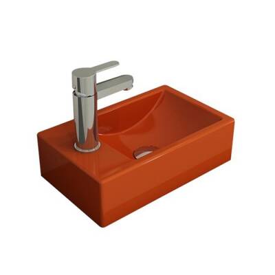 Bocchi Milano Dar Sol Lavabo 37 Cm Parlak Turuncu 1418-012-0126 - BOCCHI