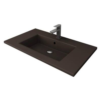 Bocchi Milano Etajerli Lavabo 100 cm Mat Kahverengi 1105-025-0126 - BOCCHI