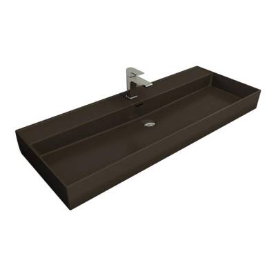 Bocchi Milano Etajerli Lavabo 120 cm Mat Kahverengi 1394-025-0126 - BOCCHI