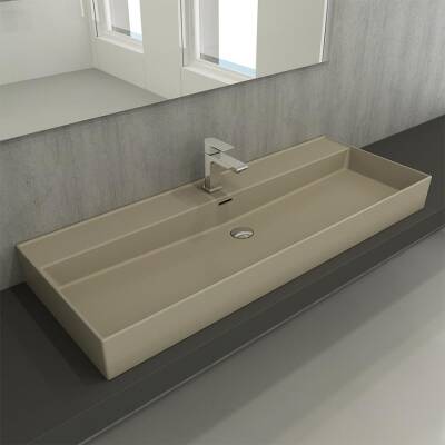 Bocchi Milano Etajerli Lavabo 120 cm Mat Kaşmir 1394-011-0126 - BOCCHI (1)