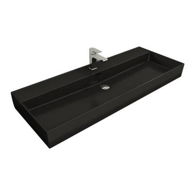 Bocchi Milano Etajerli Lavabo 120 cm Mat Siyah 1394-004-0126 - BOCCHI