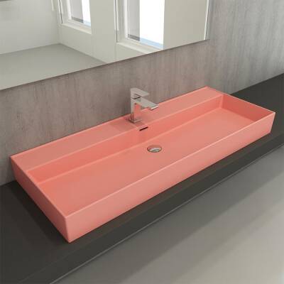Bocchi Milano Etajerli Lavabo 120 cm Mat Somon 1394-032-0126 - BOCCHI (1)