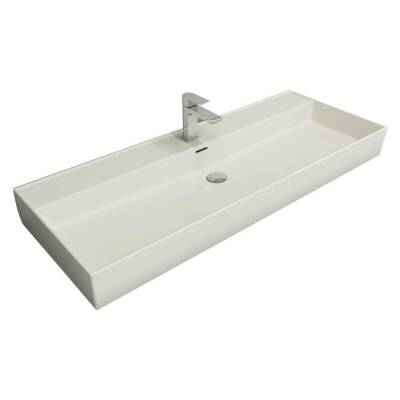 Bocchi Milano Etajerli Lavabo 120 cm Parlak Beyaz 1394-001-0126 - BOCCHI