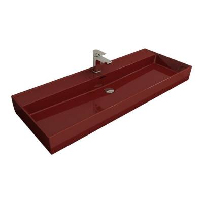 Bocchi Milano Etajerli Lavabo 120 cm Parlak Kırmızı 1394-019-0126 - BOCCHI