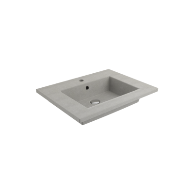 Bocchi Milano Etajerli Lavabo 60 cm Mat Beton - BOCCHI