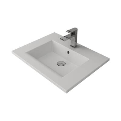 Bocchi Milano Etajerli Lavabo 60 cm Mat Beyaz 1161-002-0126 - BOCCHI