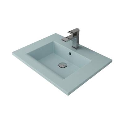 Bocchi Milano Etajerli Lavabo 60 cm Mat Buz Mavi 1161-029-0126 - BOCCHI