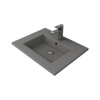 Bocchi Milano Etajerli Lavabo 60 cm Mat Gri 1161-006-0126 - BOCCHI