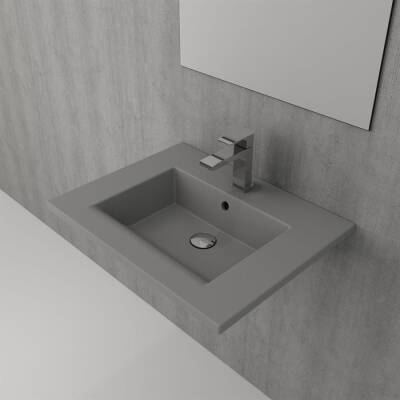 Bocchi Milano Etajerli Lavabo 60 cm Mat Gri 1161-006-0126 - BOCCHI (1)