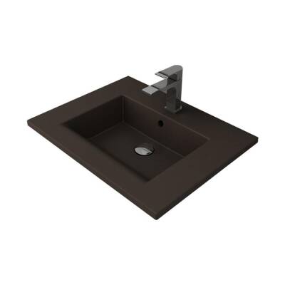 Bocchi Milano Etajerli Lavabo 60 cm Mat Kahverengi 1161-025-0126 - BOCCHI