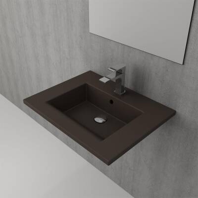 Bocchi Milano Etajerli Lavabo 60 cm Mat Kahverengi 1161-025-0126 - BOCCHI (1)