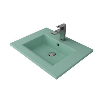 Bocchi Milano Etajerli Lavabo 60 cm Mat Mint Yeşil 1161-033-0126 - BOCCHI