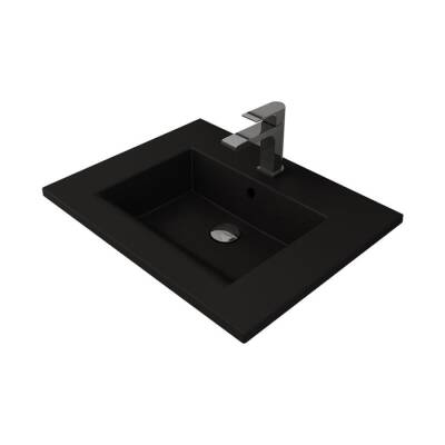 Bocchi Milano Etajerli Lavabo 60 cm Mat Siyah 1161-004-0126 - BOCCHI