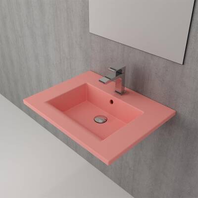 Bocchi Milano Etajerli Lavabo 60 cm Mat Somon 1161-032-0126 - BOCCHI (1)