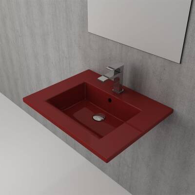 Bocchi Milano Etajerli Lavabo 60 cm Parlak Kırmızı 1161-019-0126 - BOCCHI (1)